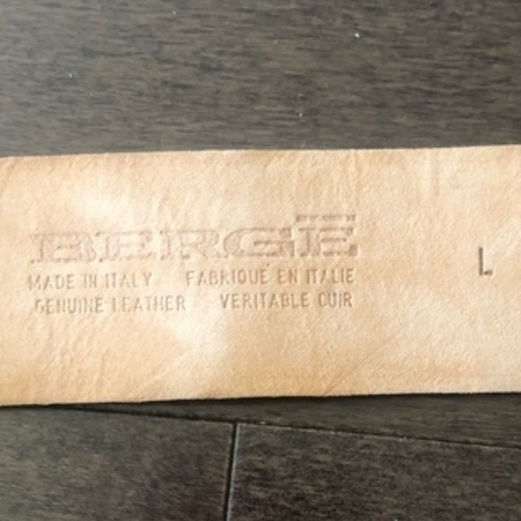 Genuine Brown leather belt. Size M, belt. 1 1/2" wide, 38” total lengt - Picture 3 of 4